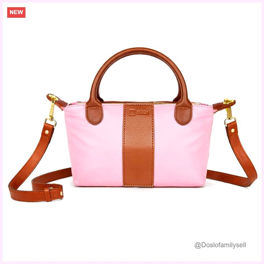 Mini Crossbody Bag with Adjustable Strap, PU Leather, Secure Zipper Compartments